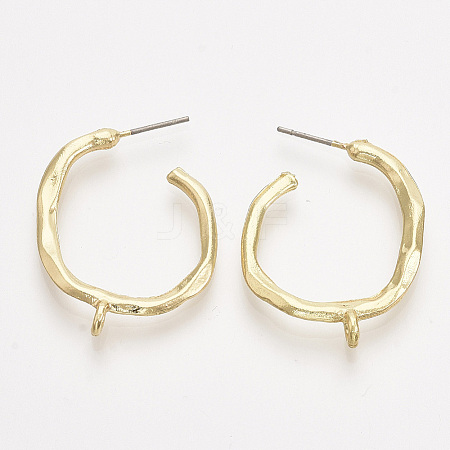 Alloy Stud Earring Findings LS-X-PALLOY-S121-132-1