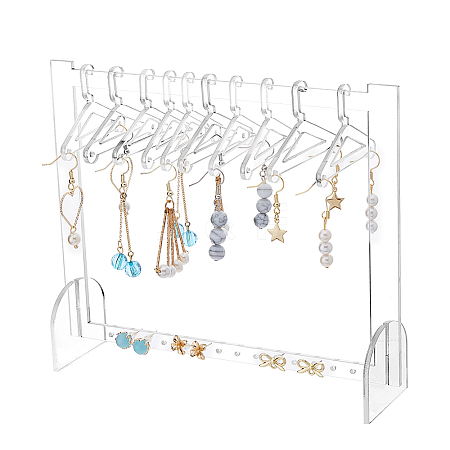 SUPERFINDINGS Transparent Acrylic Earring Hanging Display Stands EDIS-FH0001-04-1