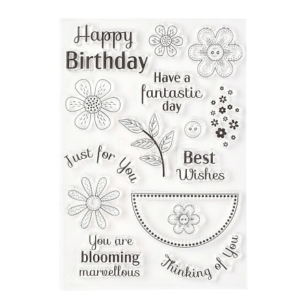 Silicone Clear Stamps X-DIY-A013-19-1