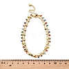 Bohemian Brass & Colorful Glass Seed Beads Double Layer Anklets AJEW-Z046-04G-3