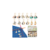 Alloy Enamel Pendant Locking Stitch Marker HJEW-NB00108-7