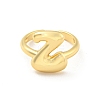 Brass Letter Open Cuff Rings for Women RJEW-G313-01Z-G-2