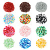12 Bags 12 Colors Baking Paint Opaque Glass Bead GLAA-TA0002-27-2