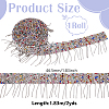 Iron & Resin Tassels Ribbon OCOR-WH0105-071-2