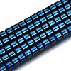 Electroplate Non-magnetic Synthetic Hematite Beads Strands G-T114-61-04-1
