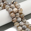 Natural Banded Agate Beads Strands G-NH0023-B01-02-2