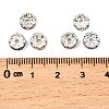 Brass Rhinestone Spacer Beads RB-A014-L7mm-S-2