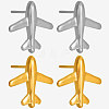 304 Stainless Steel Cartoon Airplane Stud Earrings FD2961-2-2