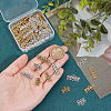 90Pcs 6 Styles Tibetan Style Zinc Alloy Chandelier Components Links FIND-PH0020-40-3