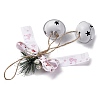 Christmas Theme Cloth Bowknot Pendant Decorations HJEW-Q002-01A-3