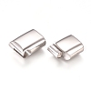 Tarnish Resistant 304 Stainless Steel Magnetic Clasps with Glue-in Ends STAS-L213-02P-3