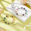 2Pcs Round Natural Mixed Gemstone Beads Bracelets for Women BJEW-UN00018-4