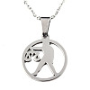 Non-Tarnish 201 Stainless Steel Pendants Necklaces NJEW-S105-JN626-7-1