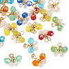 20Pcs 10Colors Glass Beaded Pendants FIND-TA0009-21-3