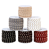 6 Rolls 6 Colors Faux Suede Cord LW-PH0002-37-1