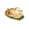 Golden Alloy Enamel Brooch JEWB-K018-32F-G-2