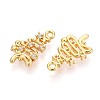 Brass Micro Pave Cubic Zirconia Pendants KK-N263-88G-2