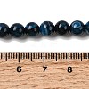 Natural Banded Agate Beads Strands G-I392-A01-6mm-02-5