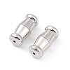 Anti-Tarnish Rhodium Plated 925 Sterling Silver Screw Clasps STER-K173-10P-3