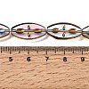 Electroplated Transparent Glass Beads Strands GL-CBA98F0-08B-4