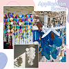 48Pcs 12 Colors Natural Shell Connector Charms SHEL-SC0001-72-7