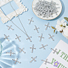 50Pcs Alloy Crystal Rhinestone Pendants ALRI-ME0001-02-4