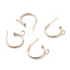 304 Stainless Steel Half Hoop Earrings X-STAS-Z028-B01-G-2