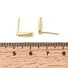 Teardrop Brass Micro Pave Clear Cubic Zirconia Stud Earrings LS-EJEW-H180-26G-5