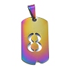 Ion Plating(IP) 304 Stainless Steel Pendants STAS-O127-A08-1