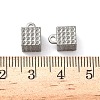 304 Stainless Steel Pendant Rhinestone Settings STAS-C148-05P-3