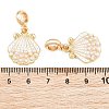 Alloy Enamel European Dangle Charms AL-CBAC2D3-03G-01-3