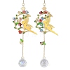 Stainless Steel Moon Fairy Suncatchers HJEW-JM04999-1