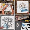 Plastic Reusable Drawing Painting Stencils Templates DIY-WH0202-358-4