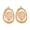 Printed 304 Stainless Steel Pendants STAS-C158-14G-03-1