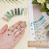 240Pcs 12 Colors 2-Hole Baking Paint Glass Seed Beads SEED-ME0001-10B-3