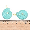 Synthetic Turquoise Pendants X-G-H353-02G-09-3