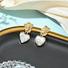 304 Stainless Steel Stud Dangle Earrings EJEW-JE07240-01-1
