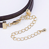 PU Leather Cord Choker Necklaces NJEW-H477-33G-4
