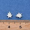 925 Sterling Silver Micro Pave Clear Cubic Zirconia Star Charms STER-D302-04A-S-3