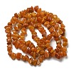 Natural Yellow Jade Chip Bead Strands G-M205-16-01-2