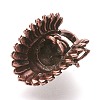 Retro Brass Beads KK-L006-001R-2