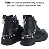 4Pcs 2 Styles Brass Twisted Chains Boot Strap Chains & Alloy Shoes Charms Sets HJEW-BM0001-08-5