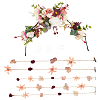 6Pcs Cloth & Alloy & Plastic Headbands OHAR-CY0001-05-1