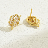 Leaf Alloy Stud Earrings ZZ8862-3