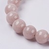 Natural Yellow Jade Beaded Stretch Bracelet BJEW-P209-15-6mm-4