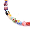Handmade Millefiori Glass Beads Anklets AJEW-AN00341-02-2