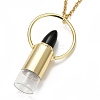 304 Stainless Steel Openable Perfume Bottle Pendant Necklaces NJEW-I239-04G-3