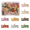 48Pcs 8 Colors Valentine's Day Theme Alloy Enamel Pendants ENAM-FS0002-51-1