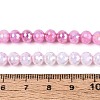 Anti-Tarnish Electroplate Glass Beads Strands X-GLAA-N056-6mm-08-2