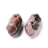 Natural Rhodonite Double Terminal Pointed Pendants G-C007-02A-24-3